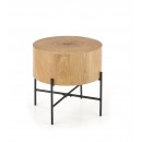 Стол журнальный HALMAR BROOKLYN-S дуб натуральный/черный, 45/45